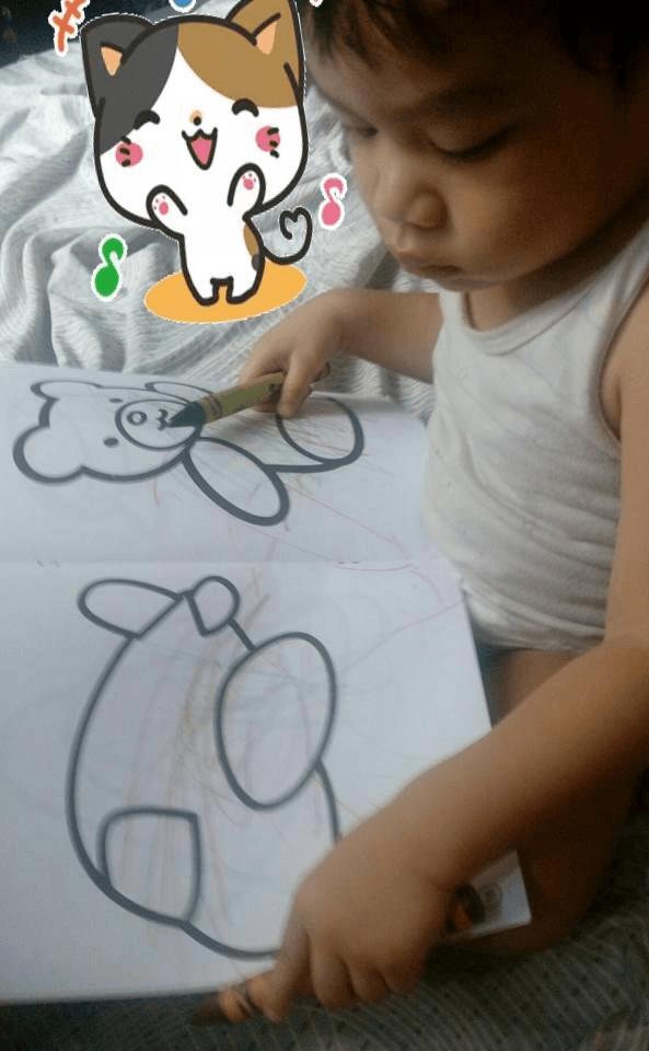 Hands-on coloring activity